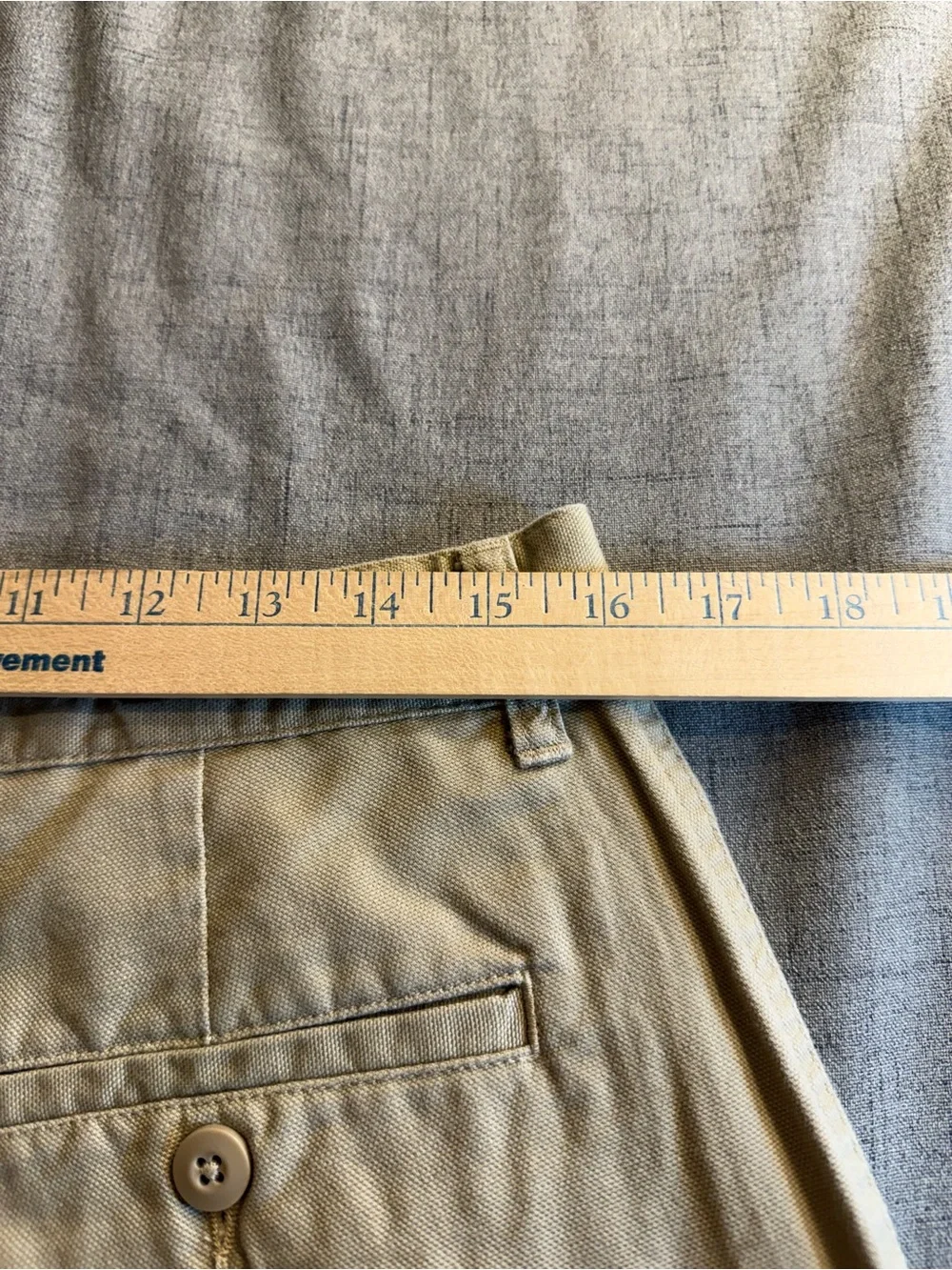 Patagonia Men's 34 Stand Up Canvas Pants Khaki Organic Cotton SP11